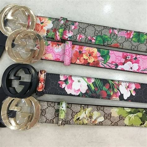 gucci belt limited edition blue flowers|extra large Gucci belt.